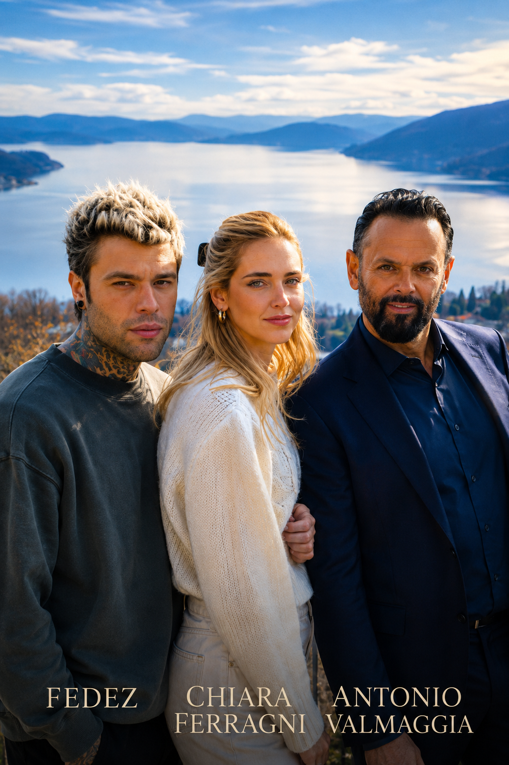 Antonio Valmaggia con Fedez e Chiara Ferragni