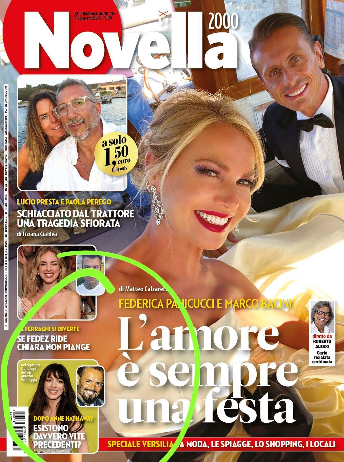 Pagina di Novella 2000 dedicata ad Antonio Valmaggia
