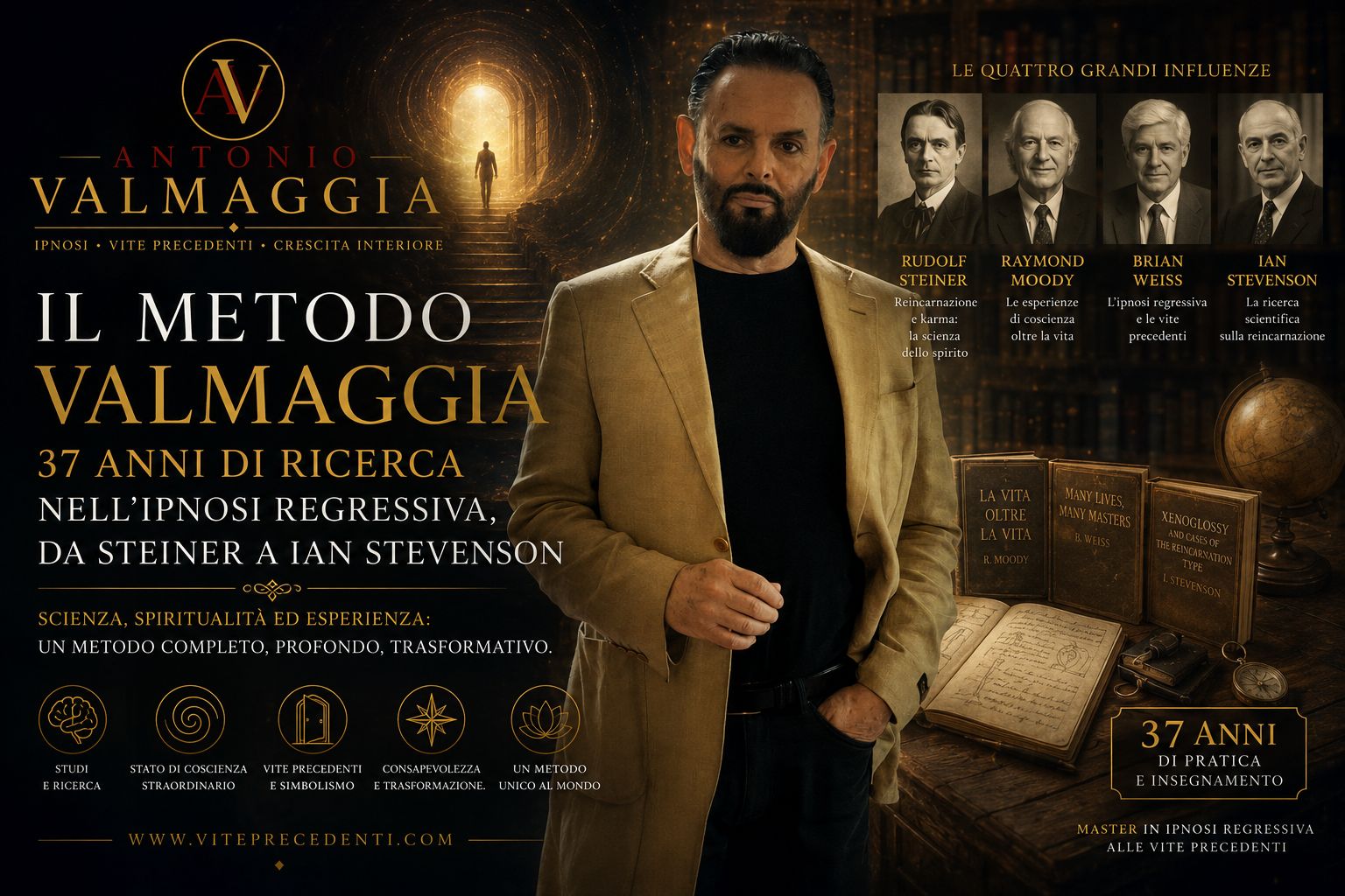 Il Metodo Valmaggia: Antonio Valmaggia, 37 anni di ricerca nell'ipnosi regressiva, da Rudolf Steiner a Ian Stevenson